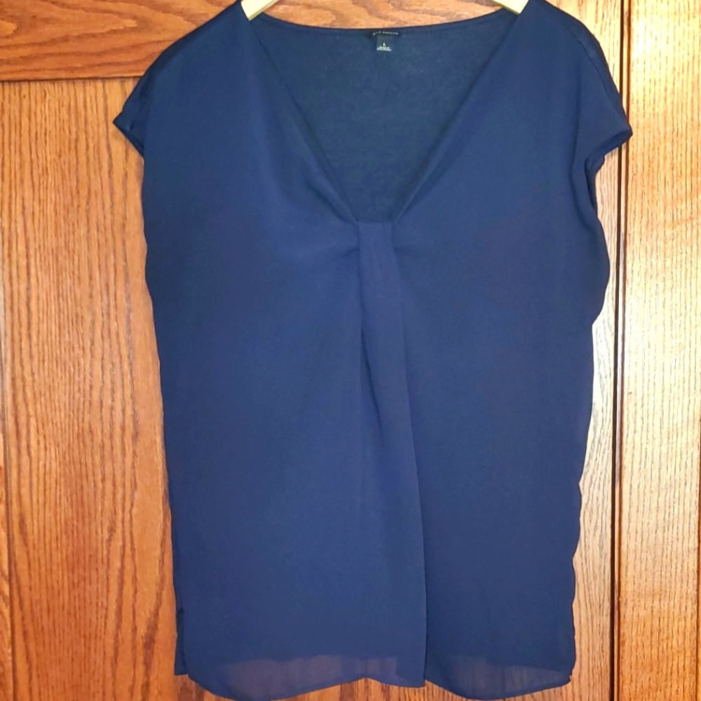 Ann Taylor navy dressy sleeveless